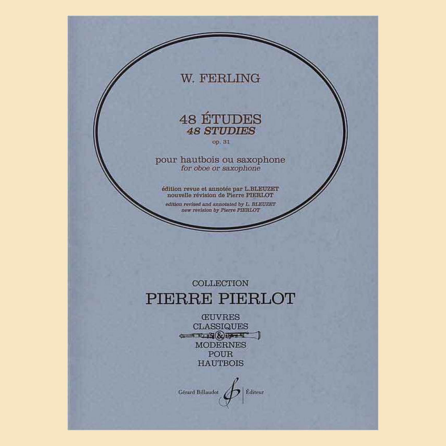 Franz Wilhelm Ferling - 48 Studies Op 31 For Oboe Book
