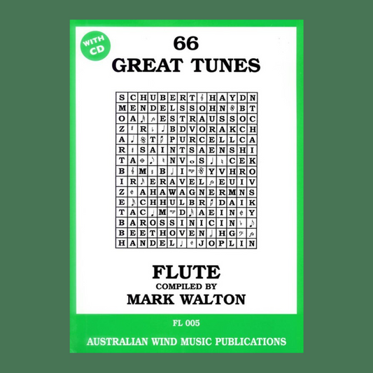 66 Great Tunes For Flute Book/Cd