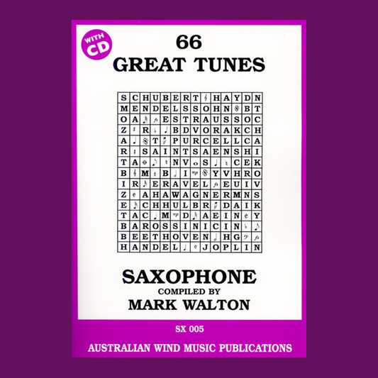 66 Great Tunes For Tenor Saxophone Book/Cd