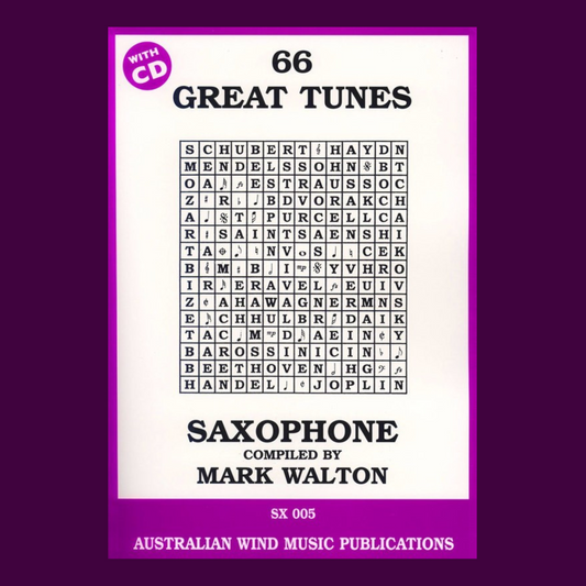 66 Great Tunes For Alto Saxophone Book/Cd