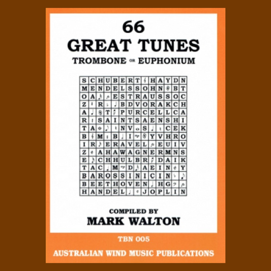 66 Great Tunes For Trombone and Euphonium Book/Cd