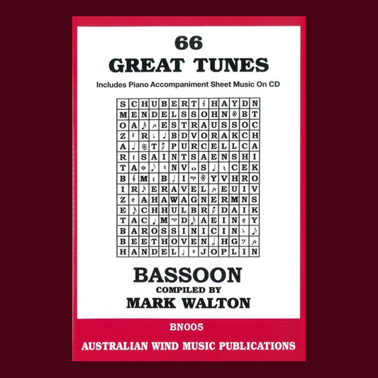 66 Great Tunes For Bassoon Book/Cd