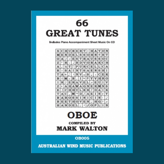 66 Great Tunes For Oboe Book/Cd