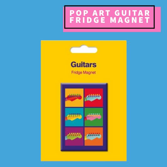 Pop Art Style Guitar Fridge Magnet