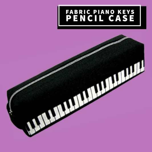 Black Fabric Keyboard Pencil Case