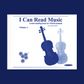 I Can Read Music - Volume 1 Violin Book