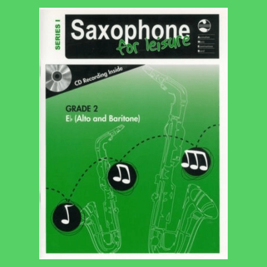AMEB Saxophone For Leisure Alto/Baritone (Eb) Series 1 - Grade 2 Book & Cd
