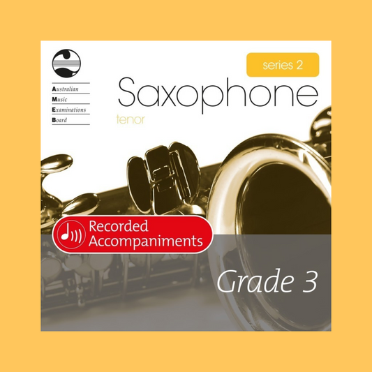 AMEB Saxophone Tenor/Soprano (Bb) Series 2 - Grade 3 Accompaniment Cd