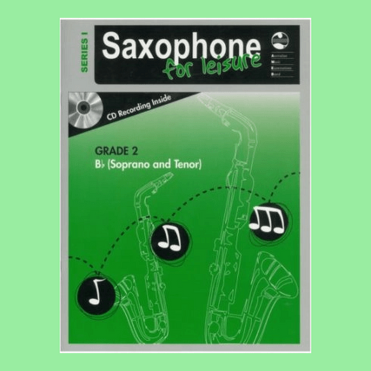 AMEB Saxophone For Leisure Tenor/Soprano Bb Series 1 - Grade 2 Book & Cd