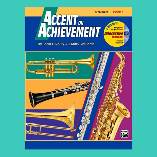 Accent On Achievement - Trumpet Book 1 (Book/Cd)