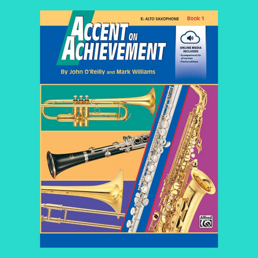 Accent On Achievement - Alto Saxophone Book 1 (Book/Ola)