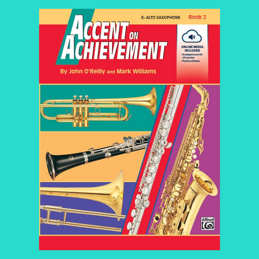 Accent On Achievement - Alto Saxophone Book 2 (Book/Ola)