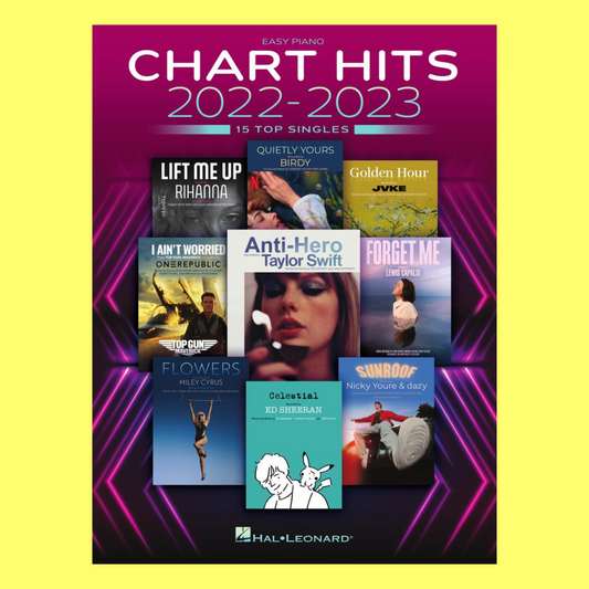 Chart Hits Of 2022-2023 - Easy Piano Book