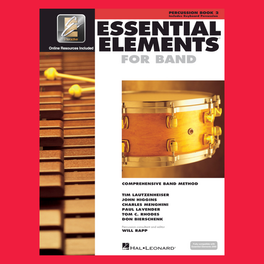 Essential Elements For Band - Percussion Book 2 (Book/EEi)