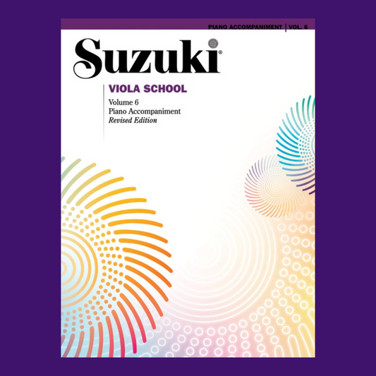 Suzuki Viola School - Volume 6 Piano Accompaniment Book