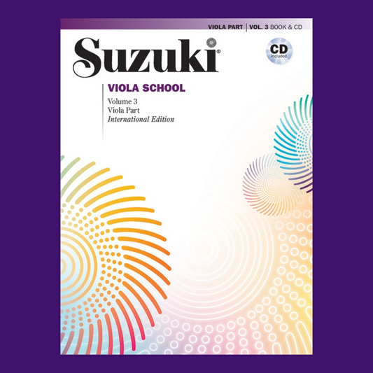 Suzuki Viola School: Viola Part Volume 3 Book/Cd (International Edition)
