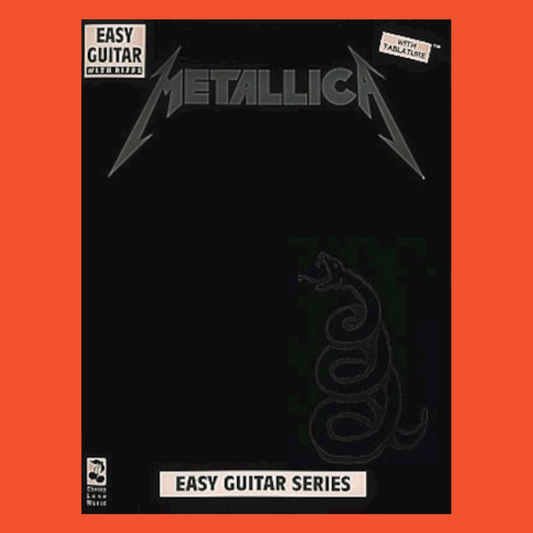 Metallica Black Book Easy Guitar With Tab Book