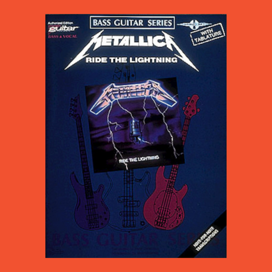 Metallica - Ride The Lightning Bass Tab Book