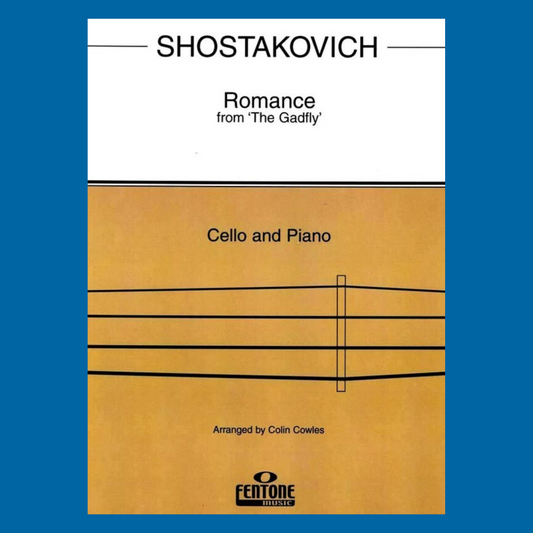 Dimitri Shostakovich - Romance From The Gadfly Op 97 Cello and Piano Book