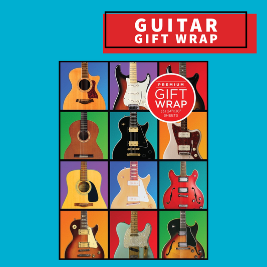 Gift Wrapping Paper - Classic Guitar Theme