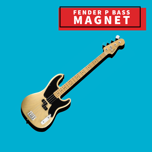 Fender P Bass - Thickset Fridge Magnet
