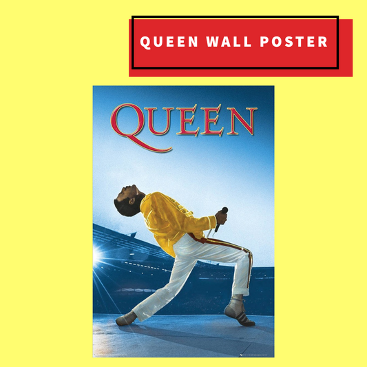 Queen - Freddie Live At Wembley Stadium Wall Poster