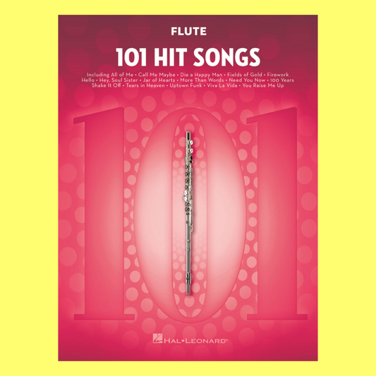101 Hit Songs For Flute Book