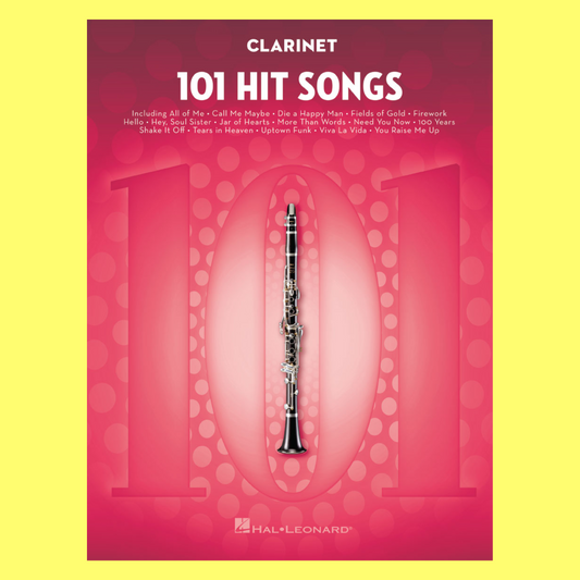 101 Hit Songs For Clarinet Book