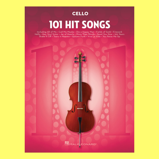 101 Hit Songs For Cello Book