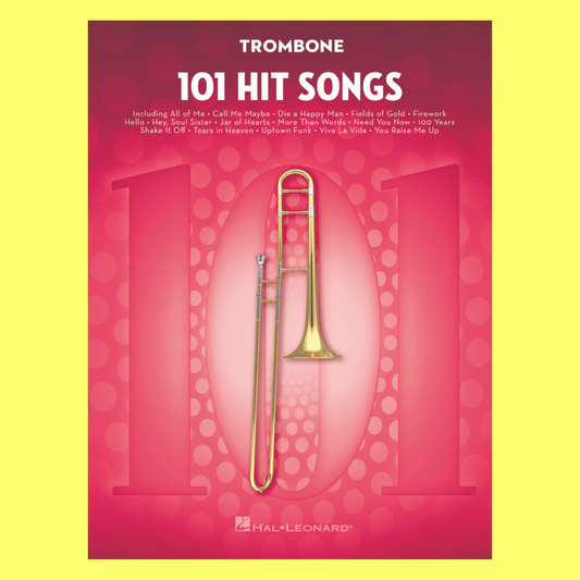 101 Hit Songs For Trombone Book
