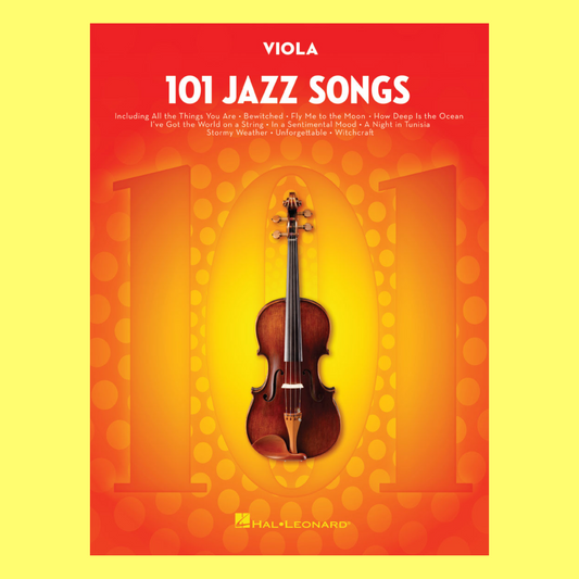 101 Jazz Songs For Viola Book