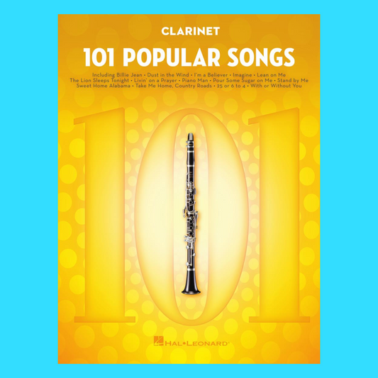 101 Popular Songs For Clarinet Book