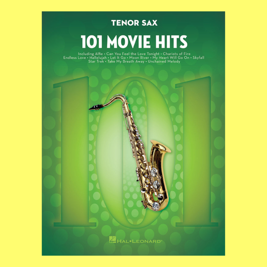 101 Movie Hits For Tenor Saxophone Book