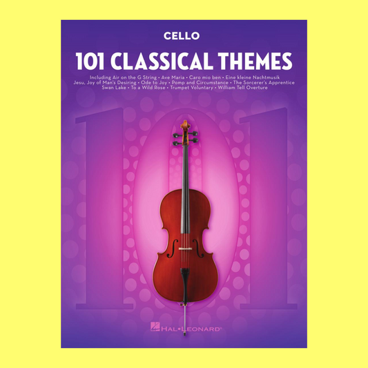 101 Classical Themes For Cello Book