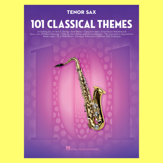 101 Classical Themes For Tenor Saxophone Book