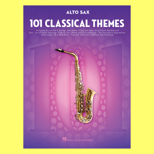 101 Classical Themes For Alto Saxophone Book