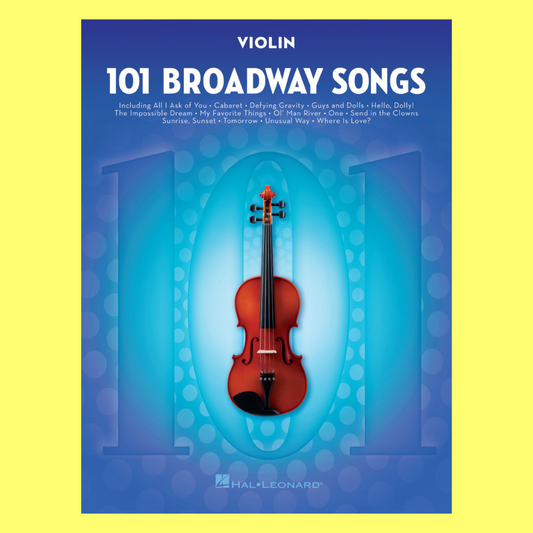 101 Broadway Songs For Violin Book