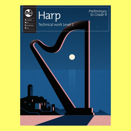 AMEB Harp - Technical Work Level 1 Book (2020+)