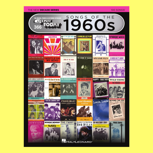 100 Hit Songs Of 1960's - New Decade Series Ez Play Piano Book