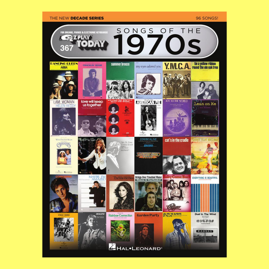100 Hit Songs Of 1970's - New Decade Series Ez Play Piano Book