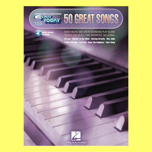 50 Great Songs - Ez Play Piano Volume 153 Book/Ola