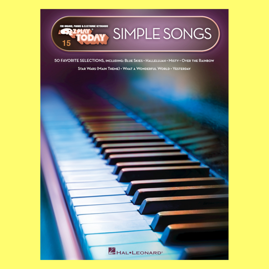 Simple Songs - Ez Play Piano Volume 15 Songbook (50 Songs)