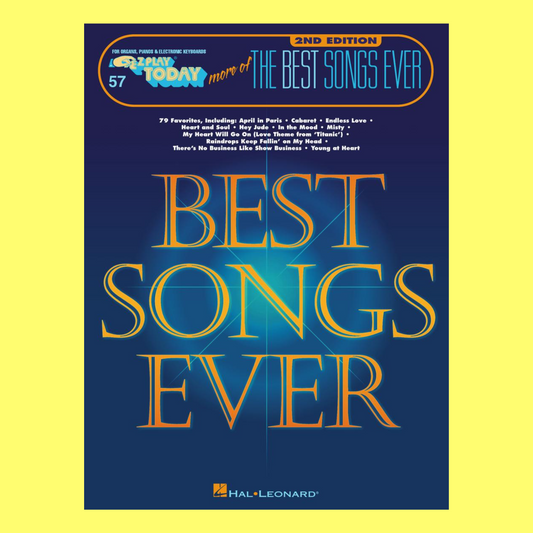 More Of The Best Songs Ever - Ez Play Piano Volume 57 Songbook