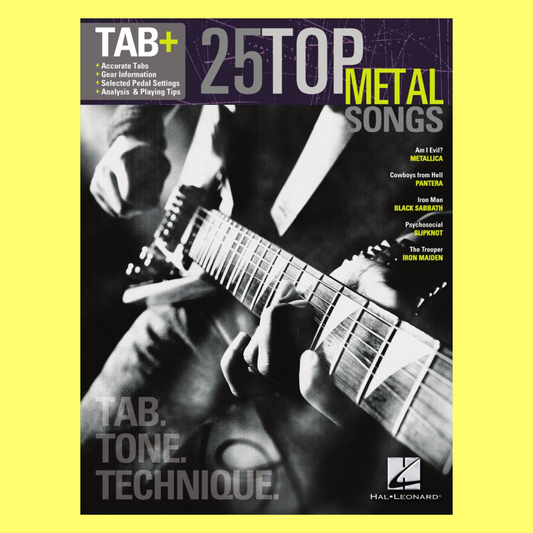25 Top Metal Songs - Guitar Tab, Tone & Technique Book