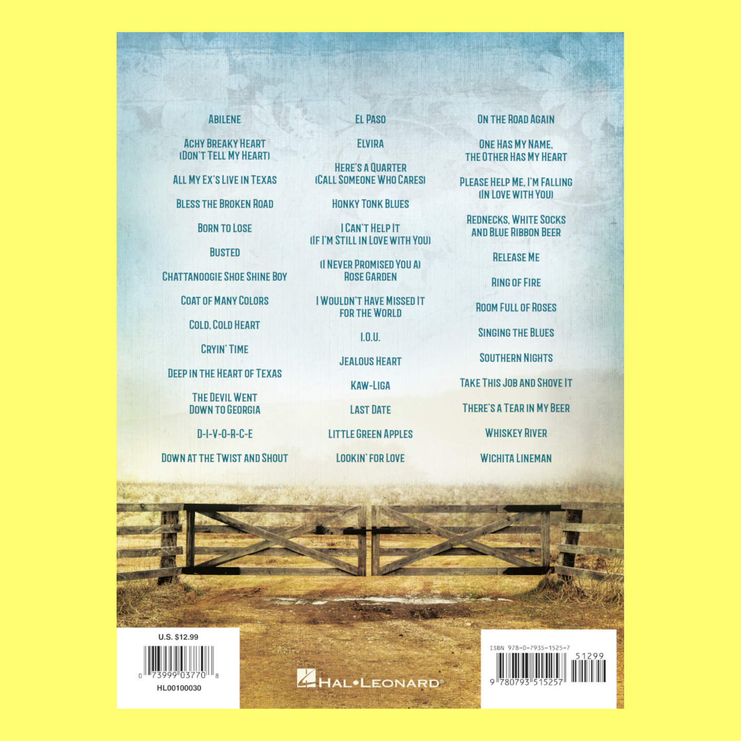 Country Connection - Ez Play Piano Volume 30 Songbook (3rd Edition)