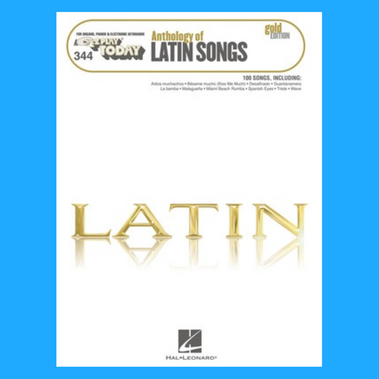 Anthology of Latin Songs - Gold Edition EZ Play Piano Volume 344 Songbook