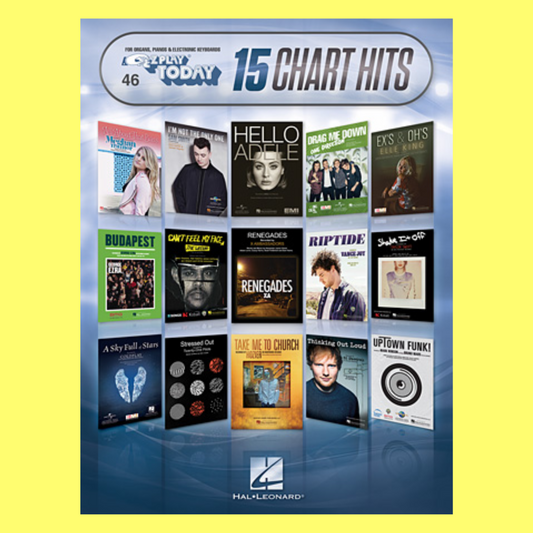 15 Chart Hits - EZ Play Piano Volume 46 Songbook