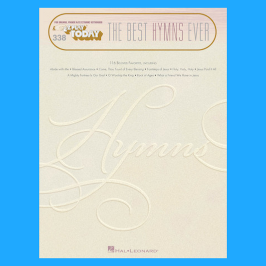 The Best Hymns Ever - EZ Play Piano Volume 338 Songbook