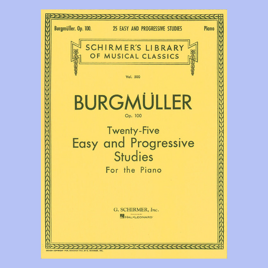 Burgmuller - 25 Studies Opus 100 For Piano Book