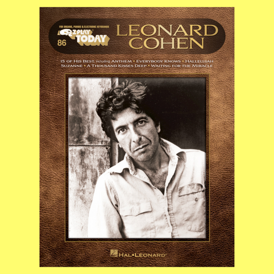 Leonard Cohen - EZ Play Piano Volume 86 Songbook
